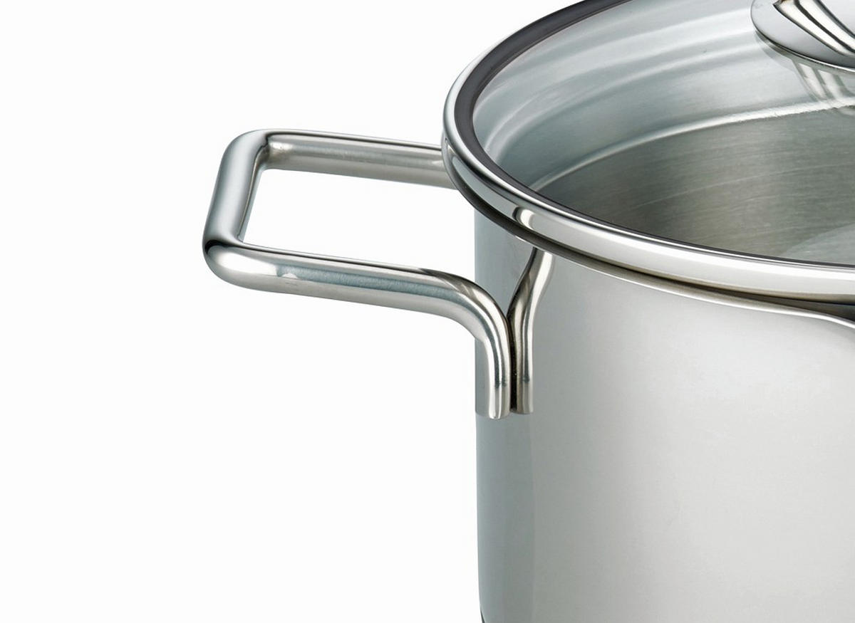 KOCHTOPFSET Smart Steam 4-teilig  - Edelstahlfarben, Basics, Metall - ELO