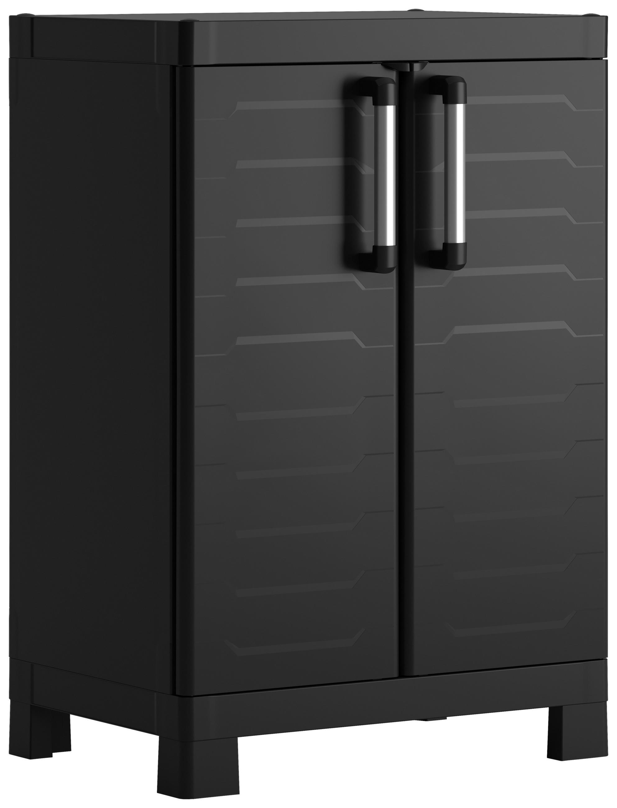 GERÄTESCHRANK 65/97/45 cm  - Schwarz, Design, Kunststoff (65/97/45cm) - Keter