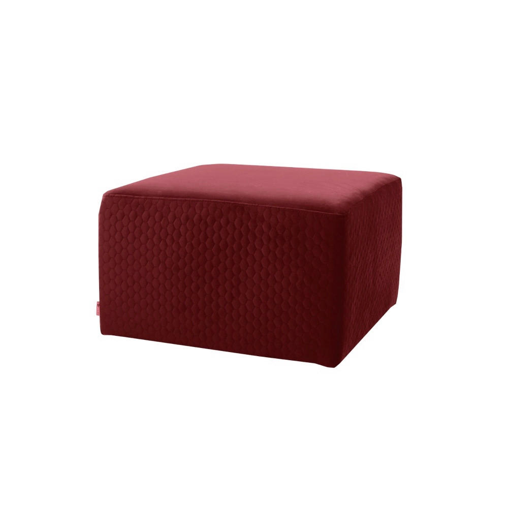 TABURE tekstil  bordo        - bordo/crna, Moderno, tekstil (50/50/38cm)