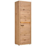 GARDEROBENSCHRANK  in 63,8/199/40 cm  - Eichefarben/Schwarz, KONVENTIONELL, Holz/Metall (63,8/199/40cm) - Linea Natura