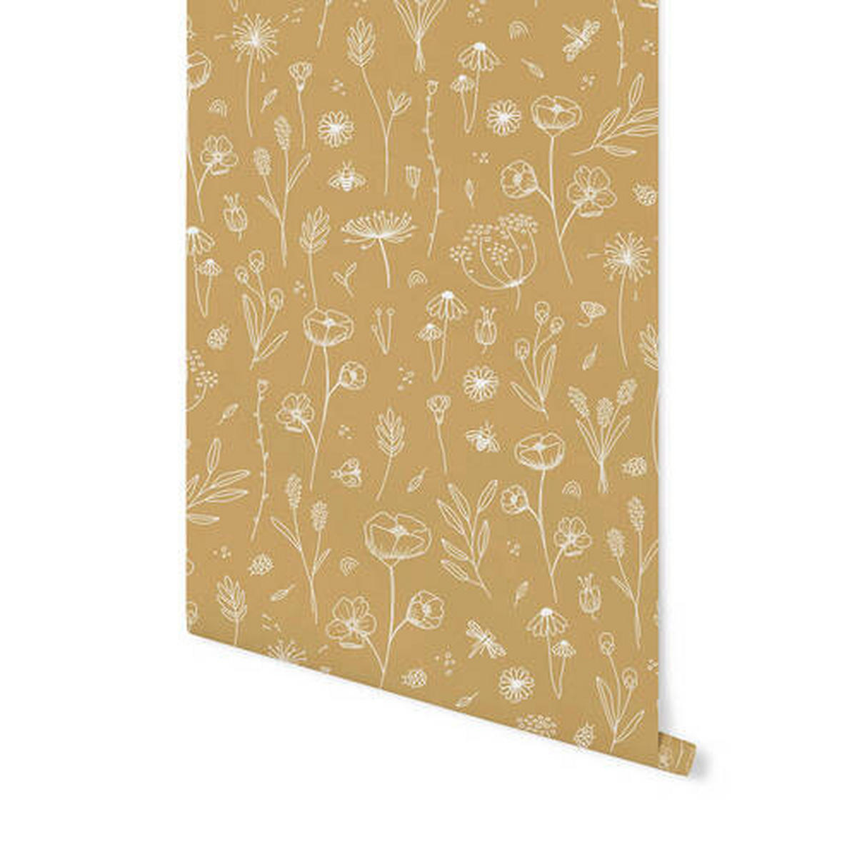 VLIESTAPETE - Gelb, Basics, Papier/Kunststoff (52/1005cm)