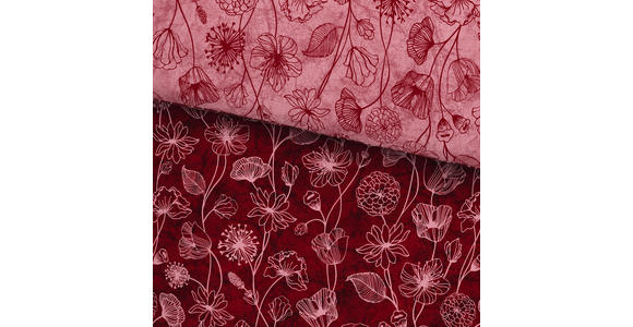 BETTWÄSCHE 140/200 cm - Bordeaux/Rosa, KONVENTIONELL, Textil (140/200cm) - Esposa