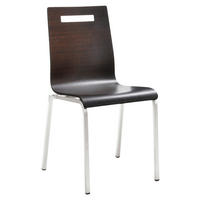 BESUCHERSTUHL Wengefarben  - Chromfarben/Wengefarben, Basics, Holz/Metall (48/87/55cm) - MID.YOU