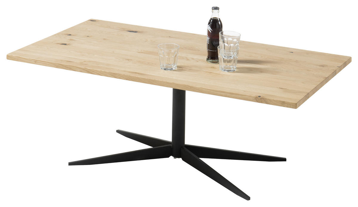 KLUB STOČIĆ  crna, boja hrasta  - boja hrasta/crna, Moderno, drvo/metal (110/60/40,5cm) - Hom`in