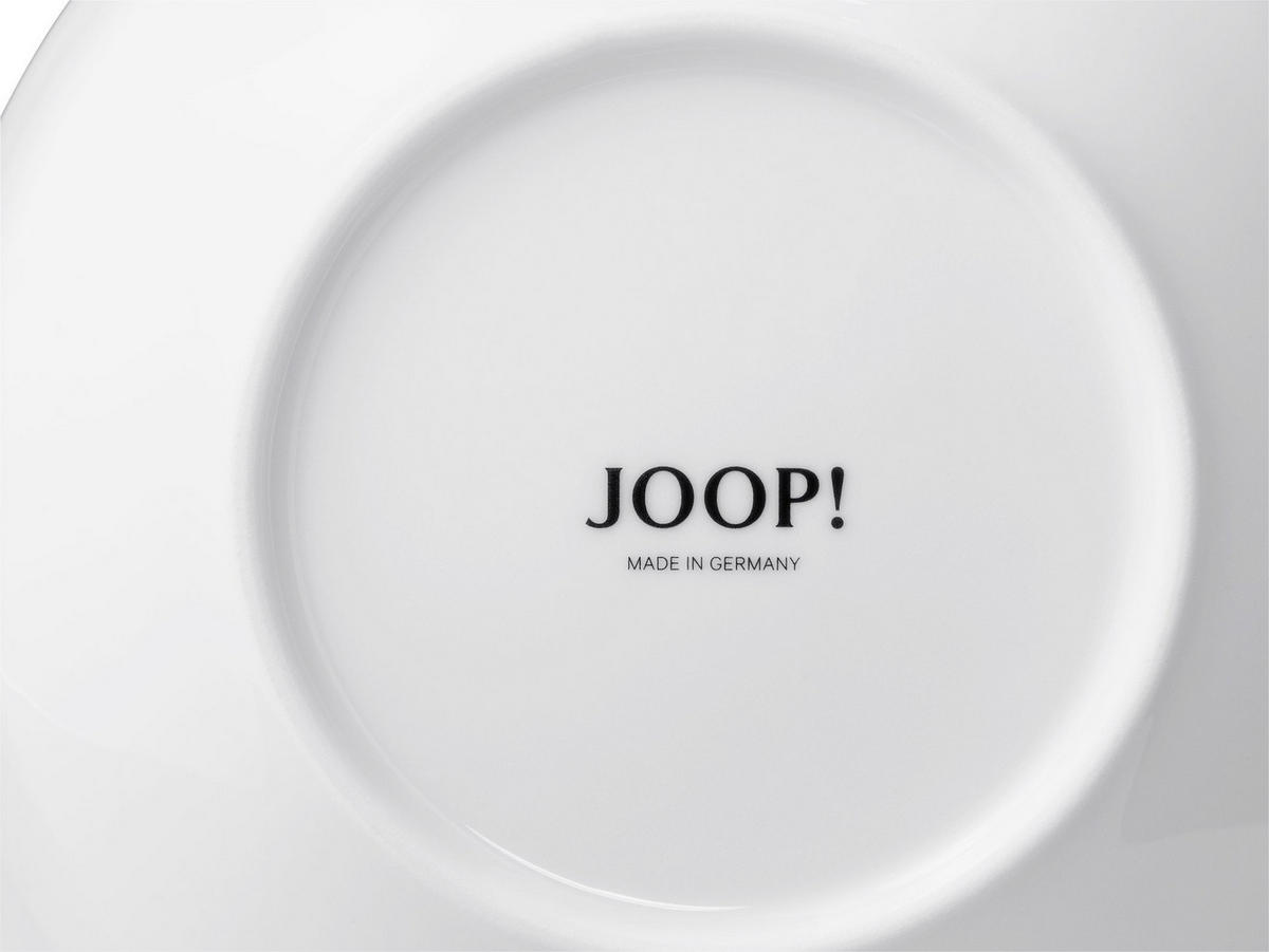 FRÜHSTÜCKSTELLERSET Single Cornflower 2-teilig  - Weiß, Design, Keramik (22cm) - Joop!