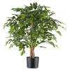 KUNSTPFLANZE Ficus Benjamina 85 cm  - Schwarz/Naturfarben, Design, Naturmaterialien/Kunststoff (85cm) - P & B