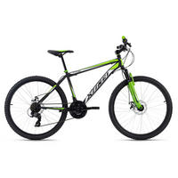 MOUNTAINBIKE 26 Zoll  - Schwarz/Grün, Basics, Metall (180/70/80cm) - Atrigo