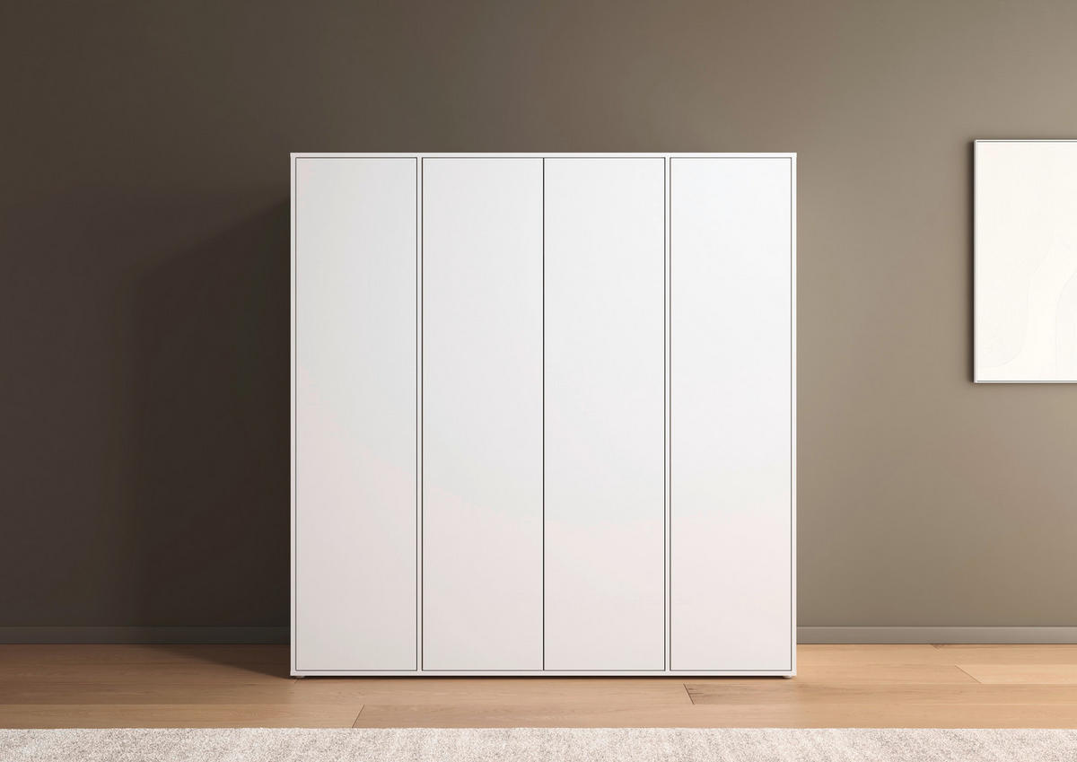 DREHTÜRENSCHRANK in Weiss  - Weiss, Modern, Holzwerkstoff (187/194/53cm) - Rauch Möbel