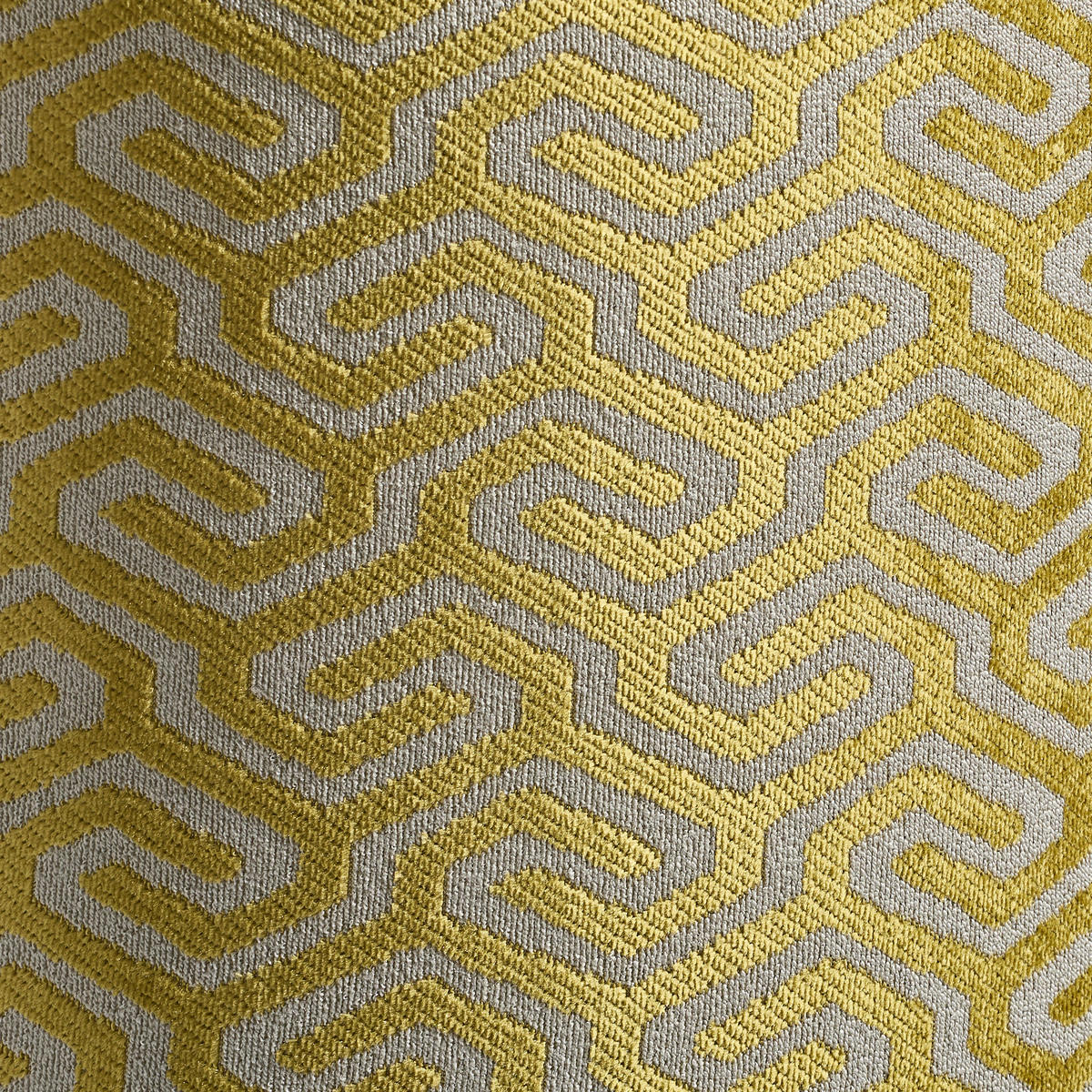 TABURET, textil, kompozitní dřevo,  - žlutá, Design, kompozitní dřevo/textil (40/42cm) - MID.YOU