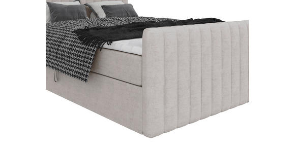BOXBETT 140/200 cm  in Beige  - Beige/Schwarz, Basics, Kunststoff/Textil (140/200cm) - Carryhome
