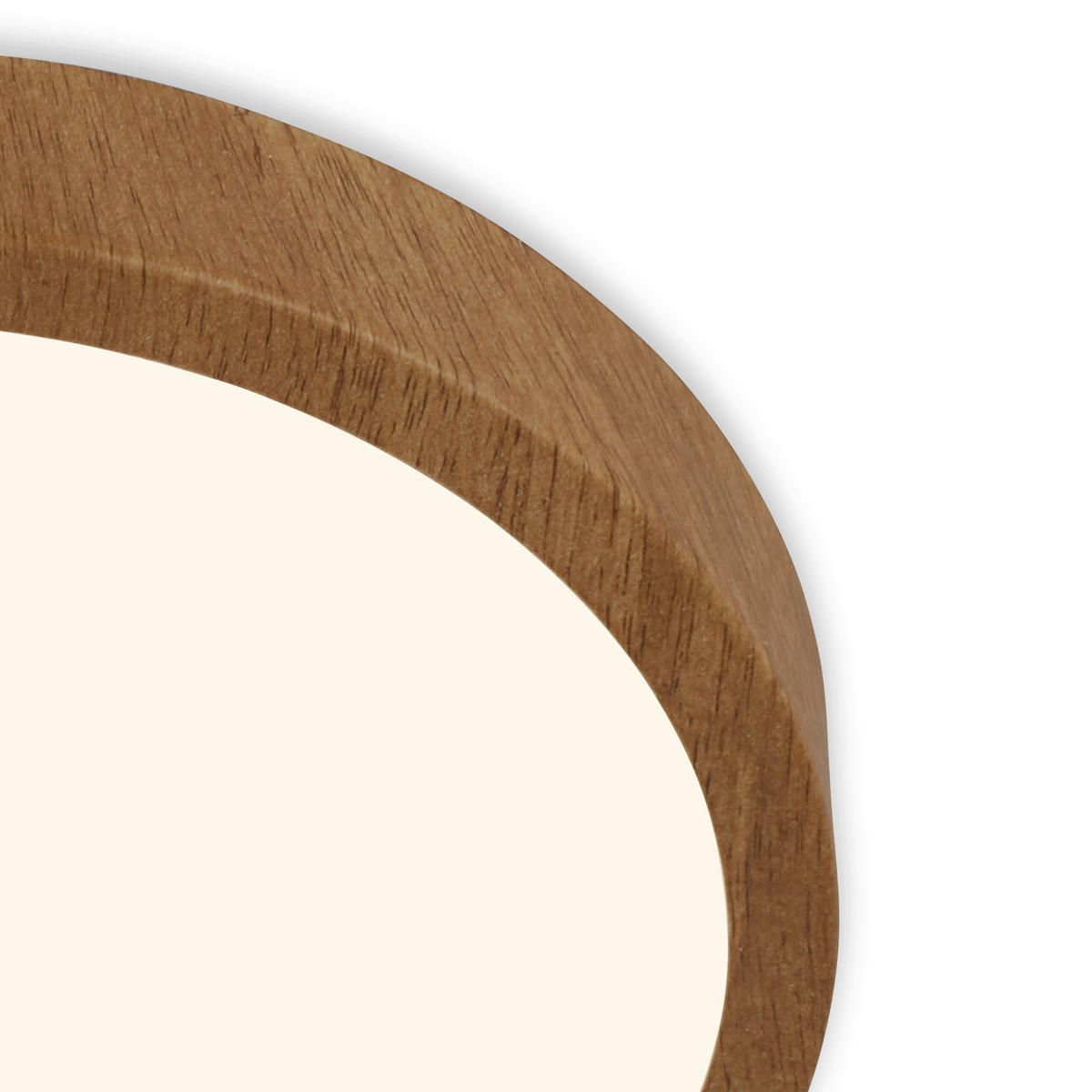 LED-DECKENLEUCHTE 38/5 cm   - Eichefarben, Natur, Kunststoff/Metall (38/5cm)