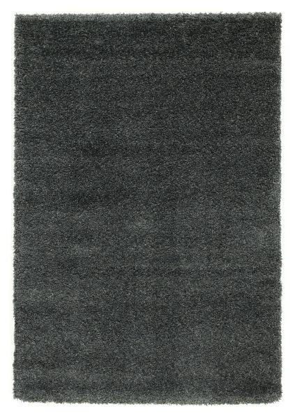 HOCHFLORTEPPICH 80/150 cm Fantasy Shaggy Dunkelgrau  - Dunkelgrau, KONVENTIONELL, Textil (80/150cm) - Novel