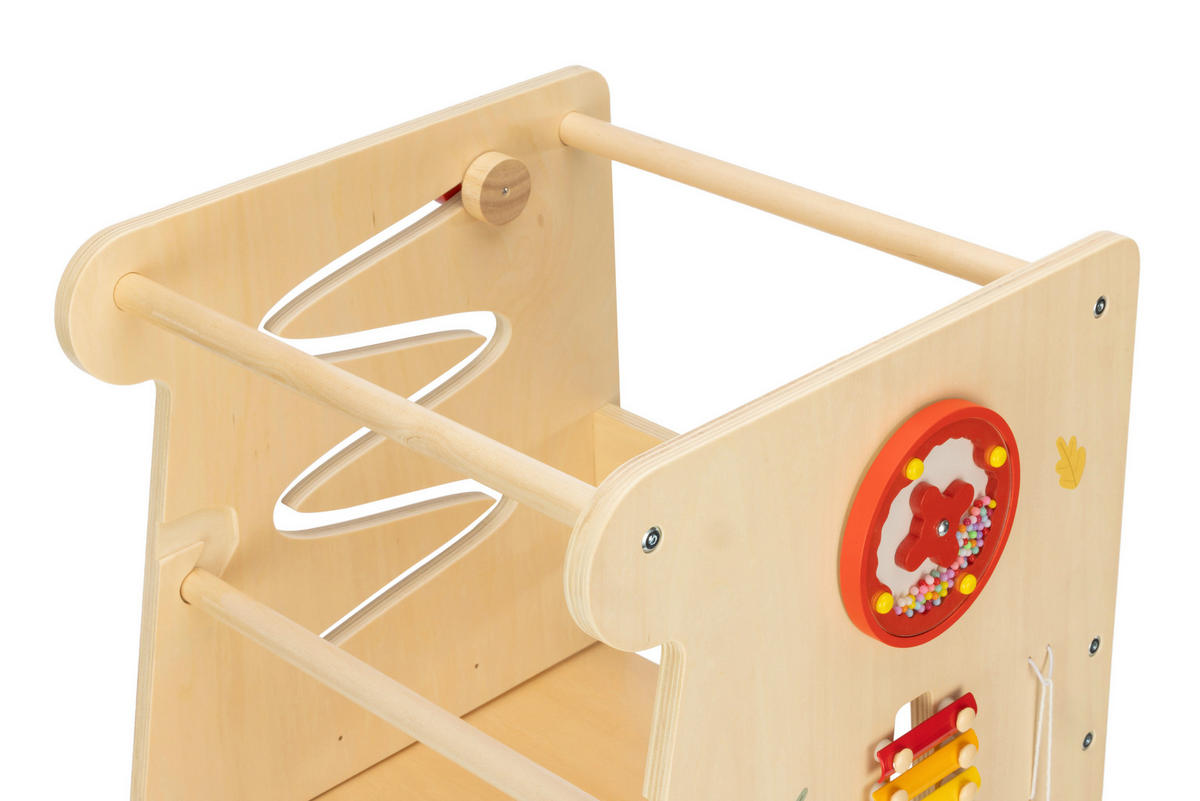 UČÍCÍ VĚŽ vícebarevná, přírodní barvy,  - přírodní barvy/vícebarevná, Basics, kov/dřevo (49/89/37cm) - Jimmylee
