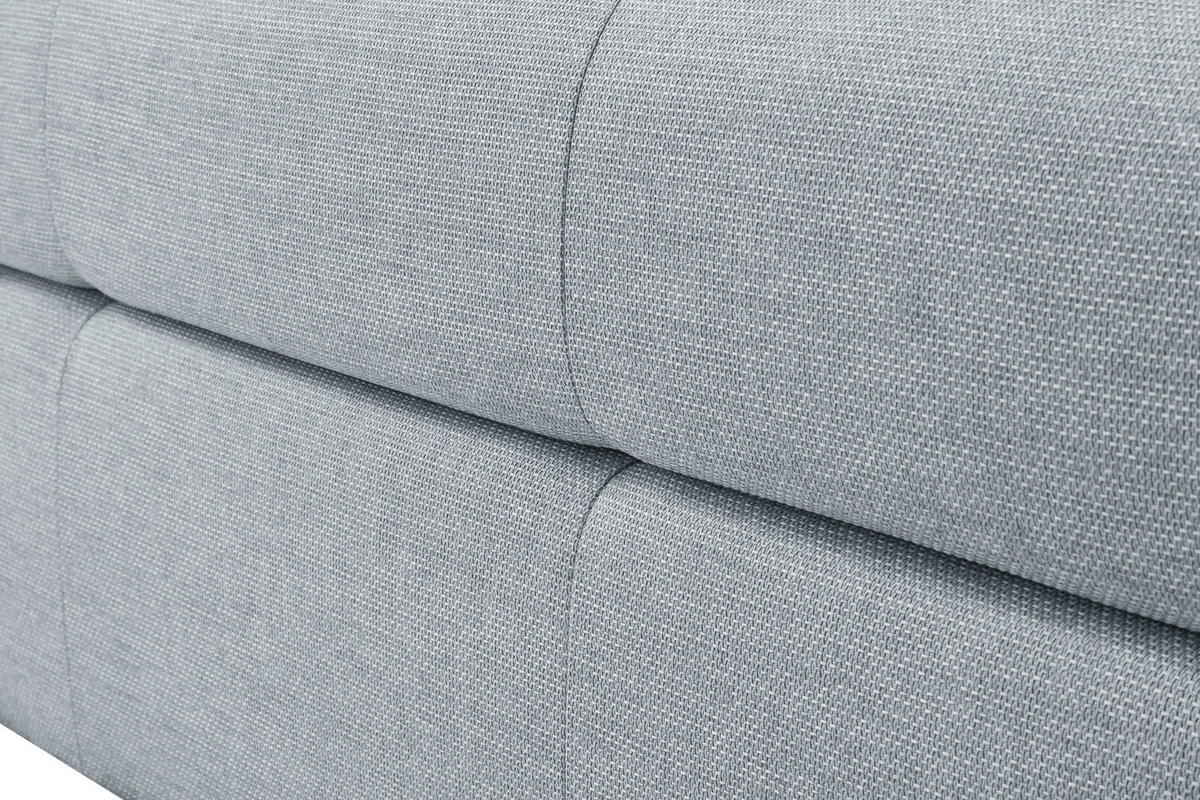 POLSTERBETT 180/200 cm  in Pastellblau  - Pastellblau/Eichefarben, Konventionell, Holz/Textil (180/200cm) - Boxxx