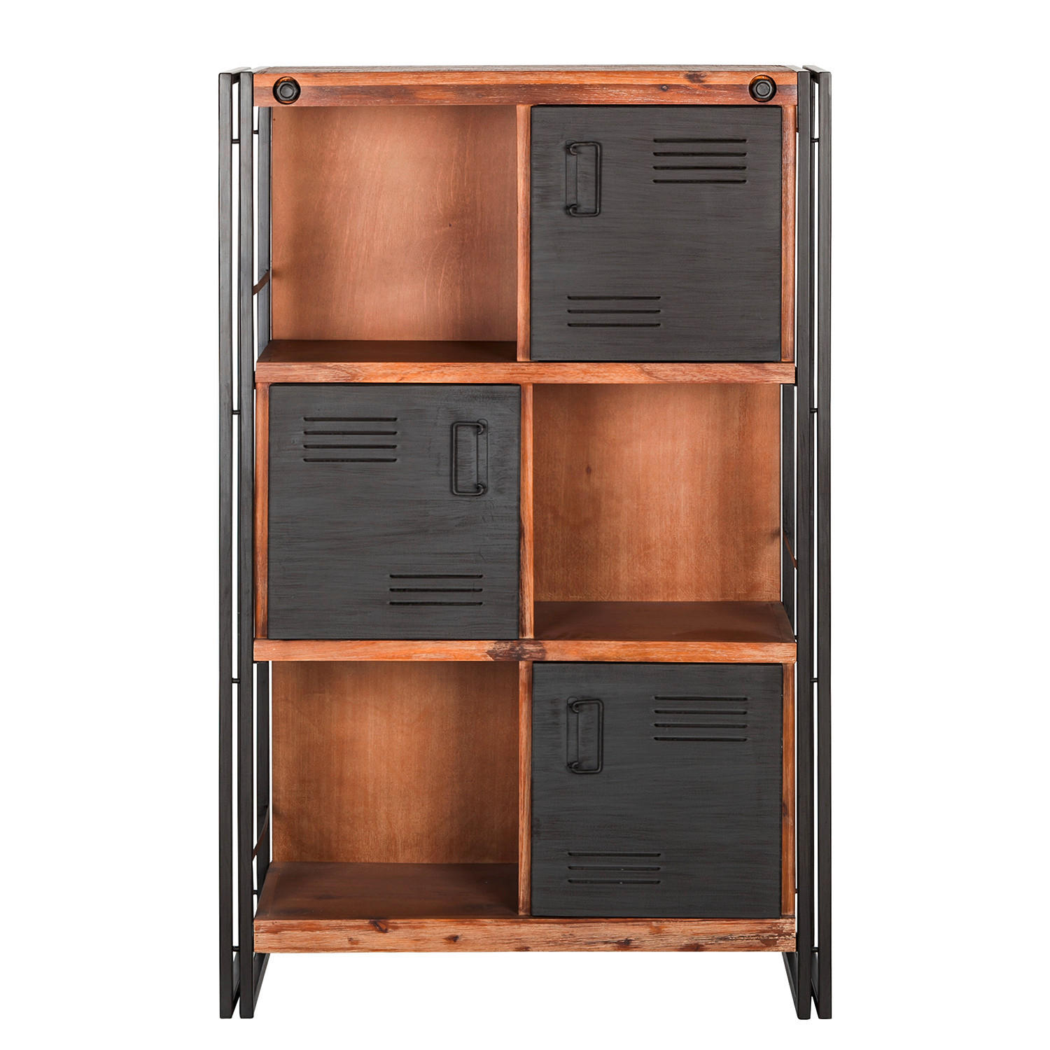 HIGHBOARD  in 90/140/35 cm  - Anthrazit/Schwarz, Trend, Holz/Metall (90/140/35cm) - home24