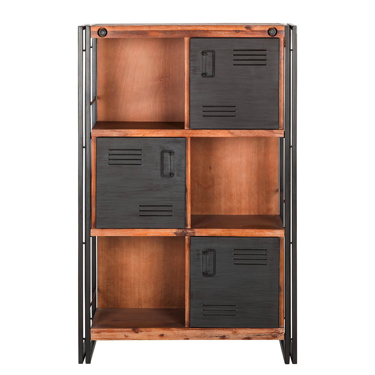 HIGHBOARD  in 90/140/35 cm  - Anthrazit/Schwarz, Trend, Holz/Metall (90/140/35cm) - home24