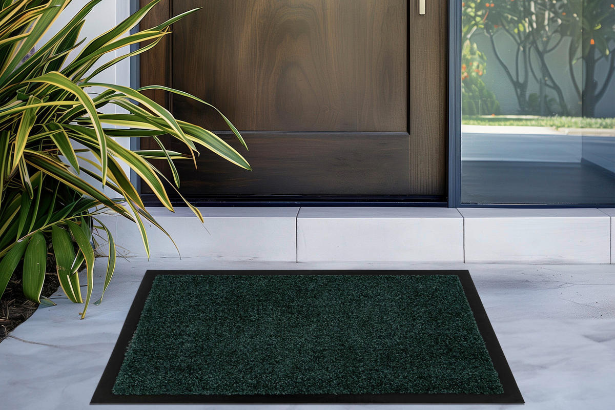 FUßMATTE  80/120 cm  Grün  - Grün, Basics, Textil (80/120cm) - Kayoom