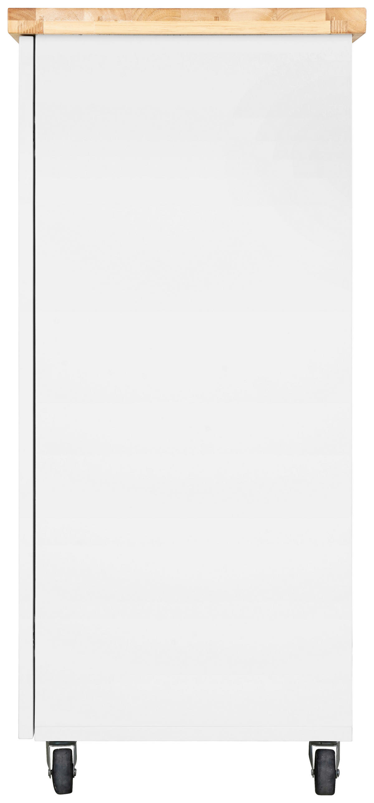 KÜCHENINSEL   in Naturfarben, Weiß  - Messingfarben/Weiß, Basics, Glas/Holz (60/90/40cm) - MID.YOU