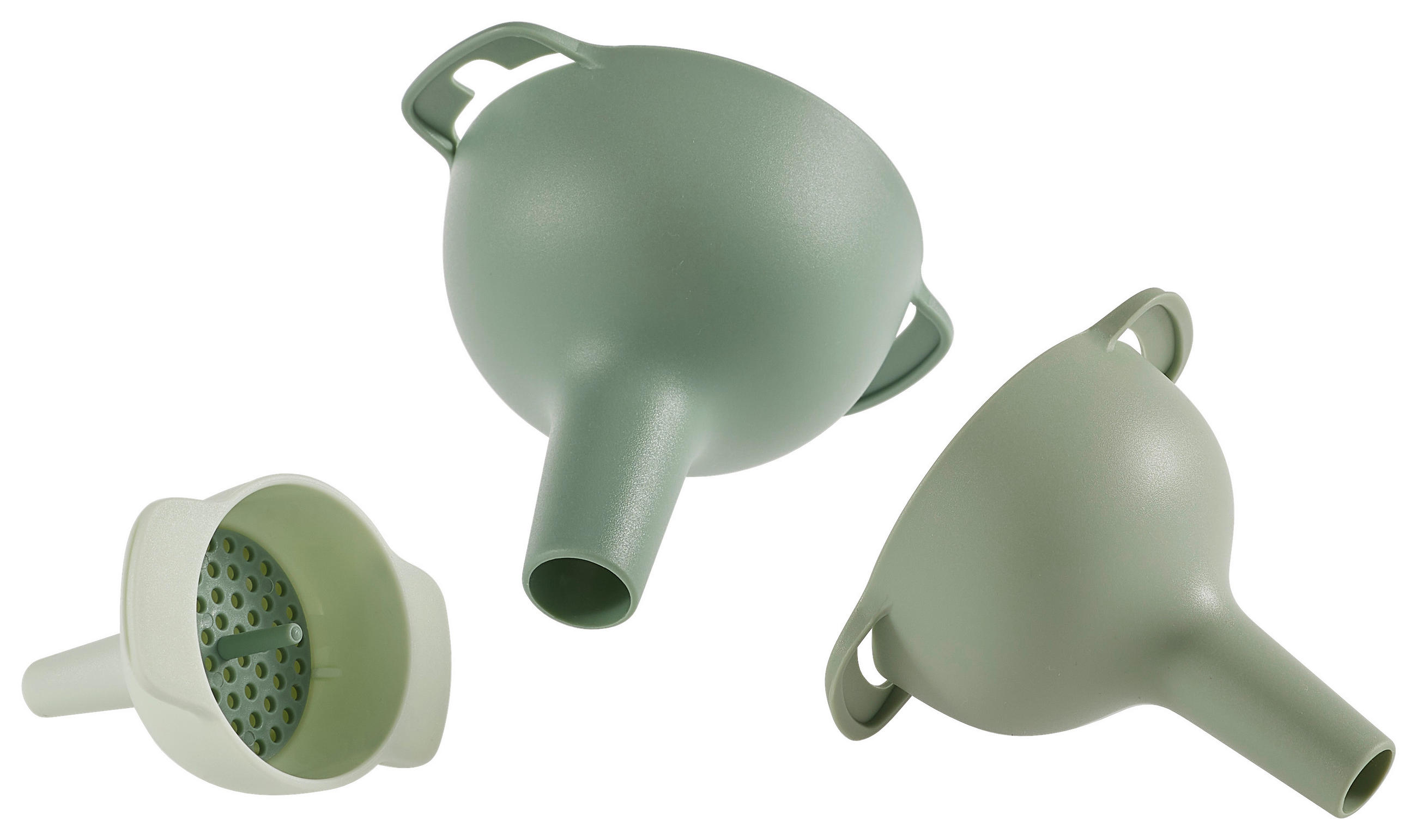 TRICHTER-SET - Petrol/Creme, Basics, Kunststoff - Homeware Profession.