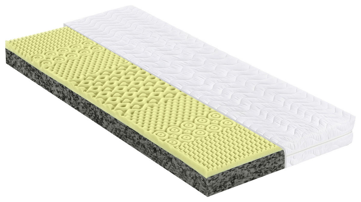 MATRACE, 90/200 cm - bílá, Basics, textil/papír (90/200cm) - Sleeptex