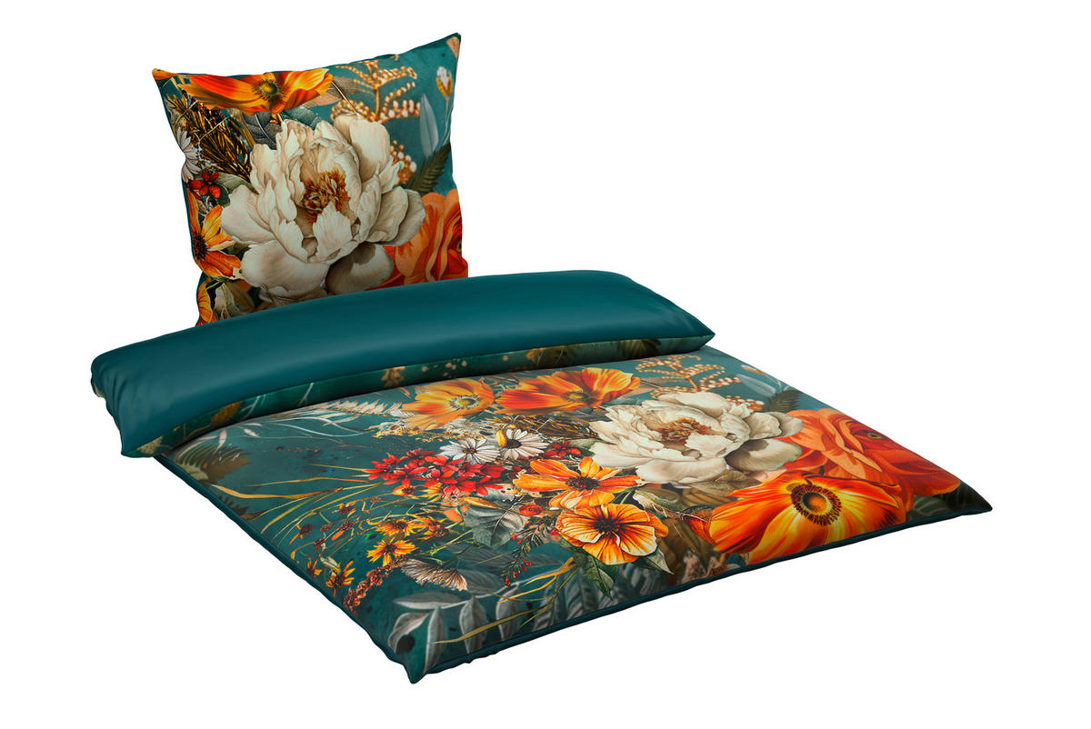 WENDEBETTWÄSCHE Satin 200/200 cm  - Multicolor, Textil (200/200cm) - Novel