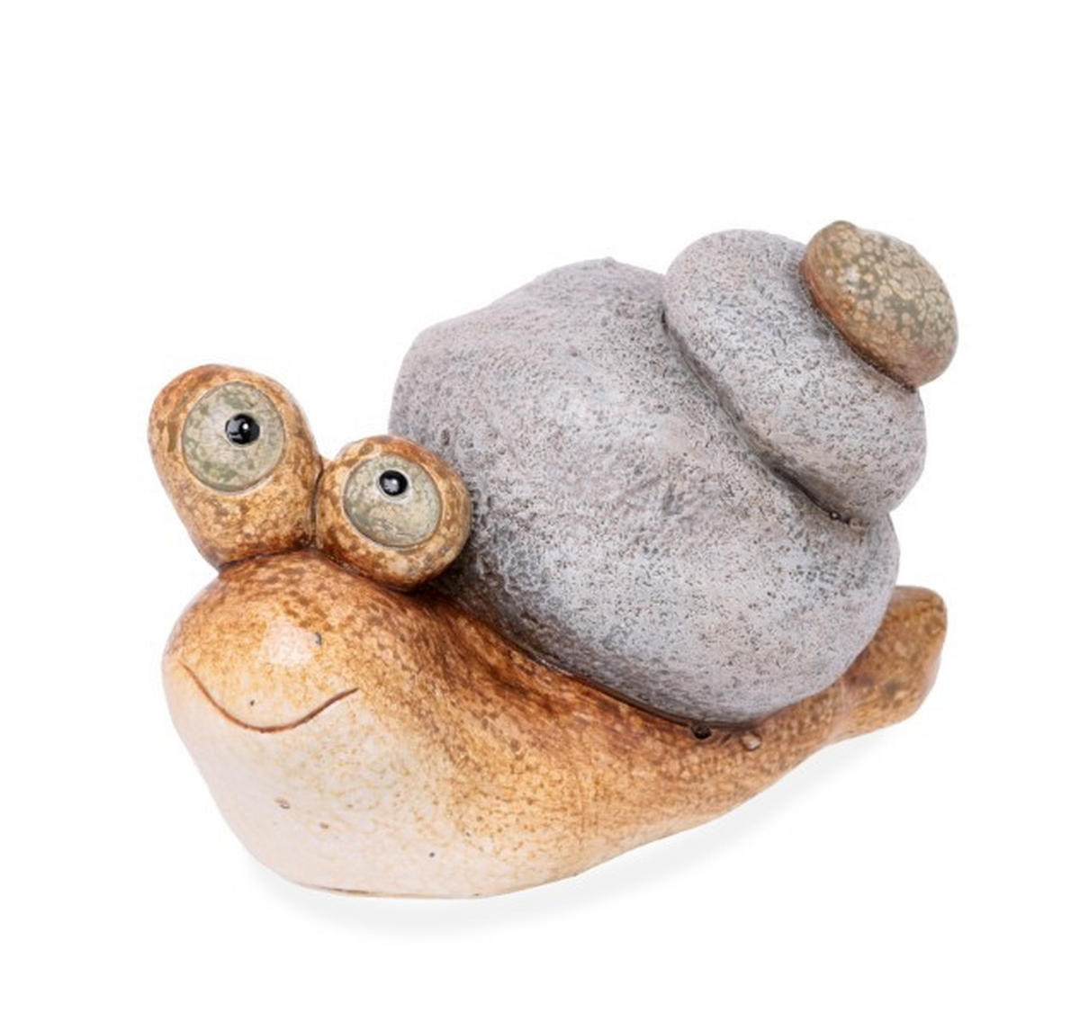 DEKOSCHNECKE - Beigebraun/Hellgrau, Basics, Keramik (18/9,5/12cm)