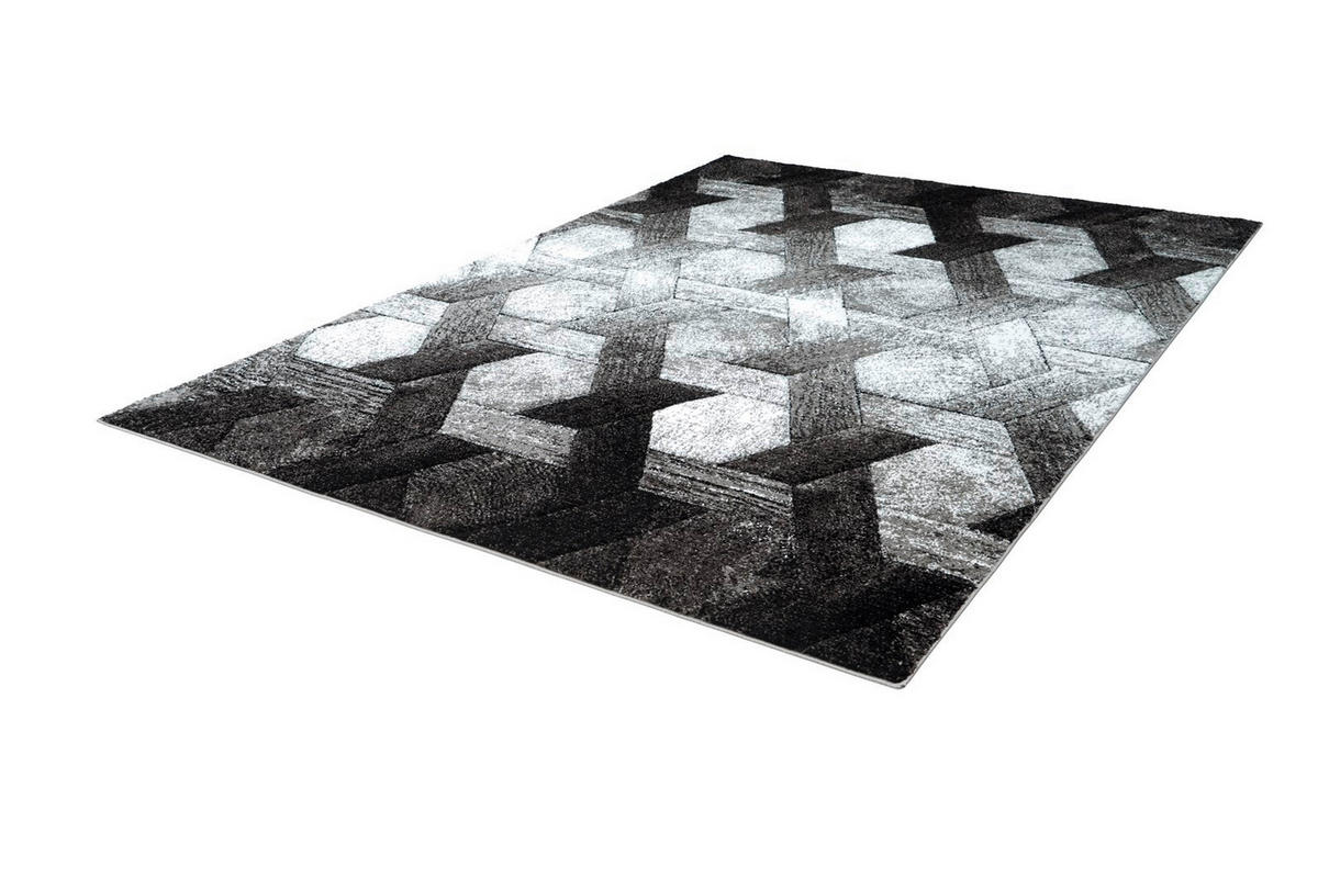 TEPPICH 160/230 cm Dominica - Tanetane Silber Grau  - Grau, KONVENTIONELL, Textil (160/230cm)