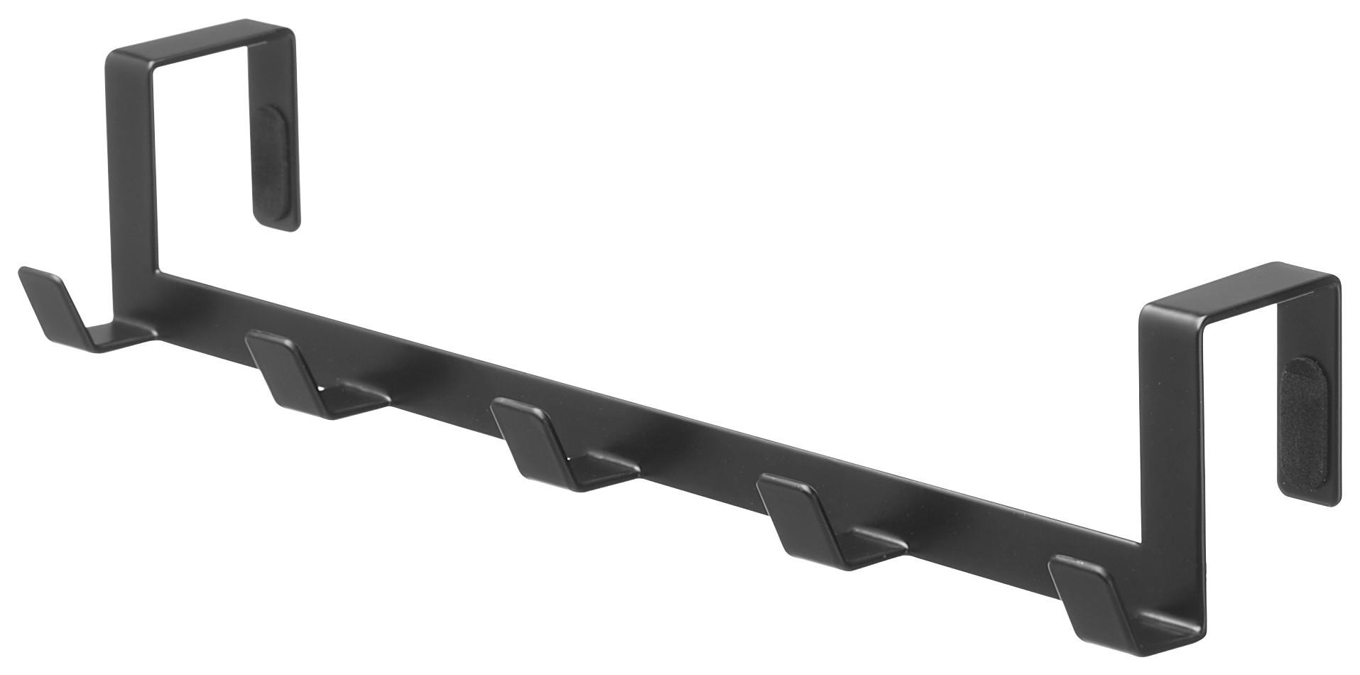 TÜRHAKEN Schwarz  - Schwarz, Basics, Metall (30/7/6cm)