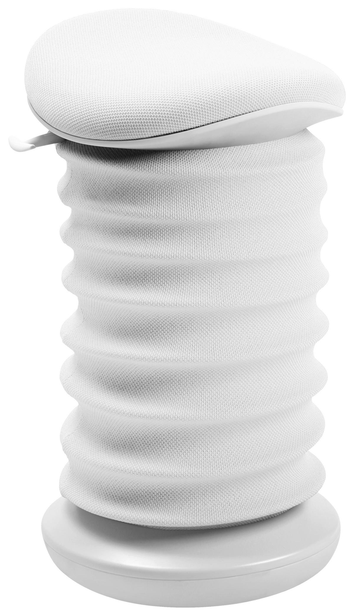 BÜROHOCKER 37,5/53-64/36 cm  - Hellgrau/Weiß, Design, Kunststoff/Textil (37,5/53-64/36cm) - Topstar