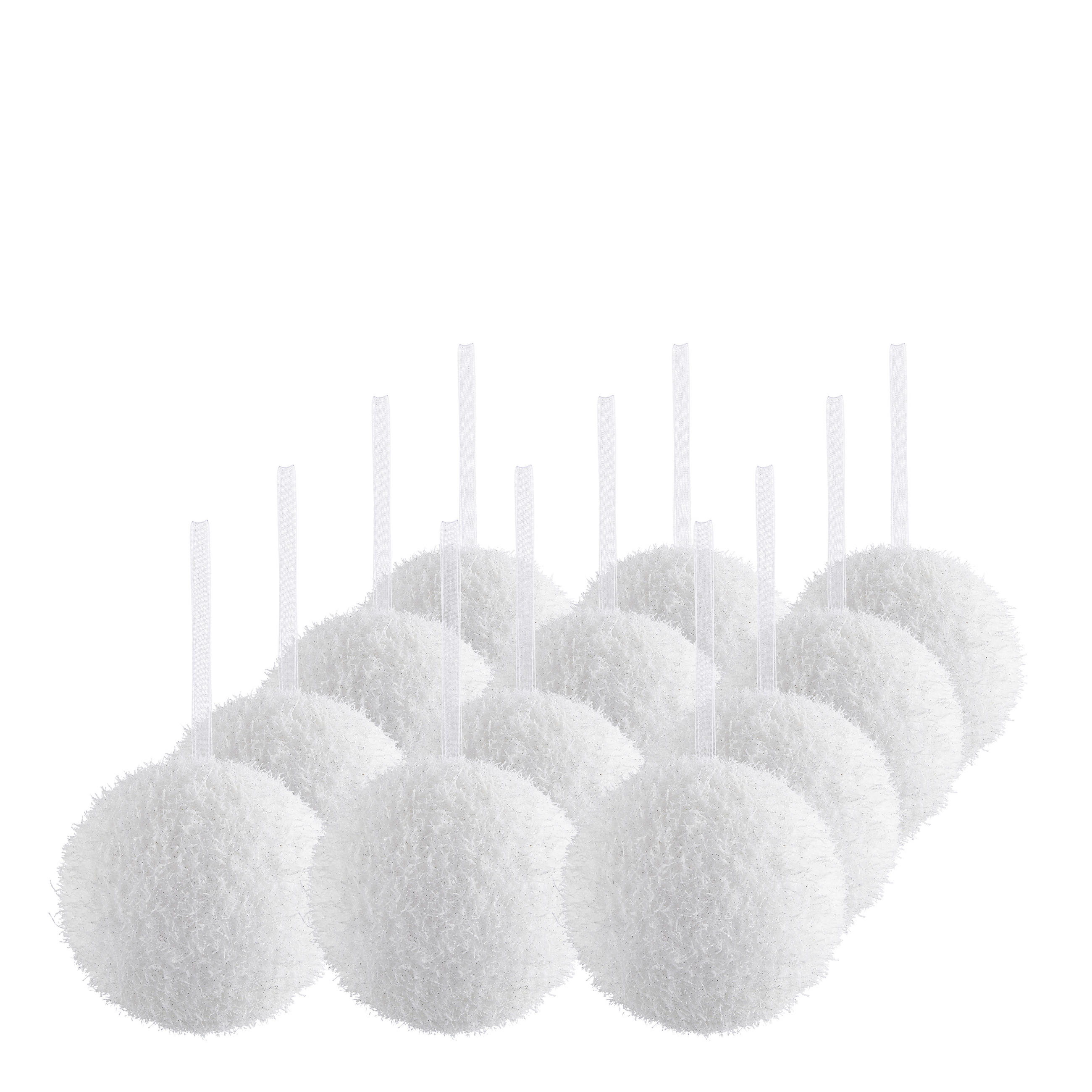 JULGRANSKULA 8 cm  - vit, Lifestyle, plast (8cm)