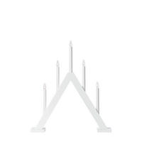 WEIHNACHTSPYRAMIDE Ariele  - Weiß, Basics, Holz (8/8/46cm) - Markslöjd