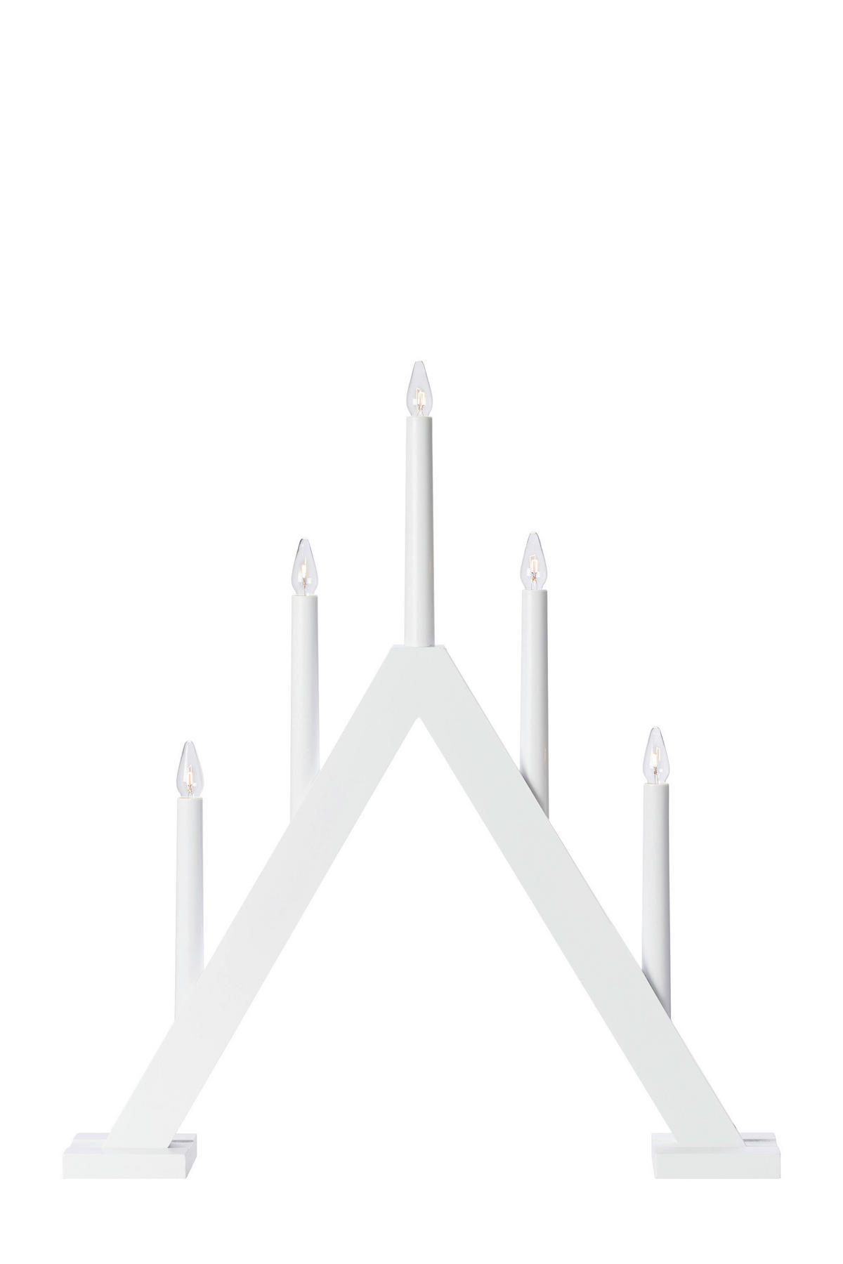 WEIHNACHTSPYRAMIDE Ariele  - Weiß, Basics, Holz (8/8/46cm) - Markslöjd