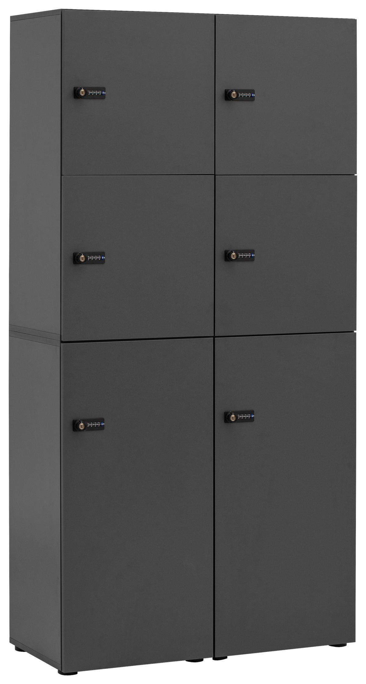 SPIND Anthrazit  - Anthrazit/Weiß, Design, Holzwerkstoff (90,8/185,2/40,65cm) - MID.YOU