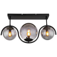 TAKLAMPA 60/20/33 cm  - svart, Basics, metall/glas (60/20/33cm) - Globo