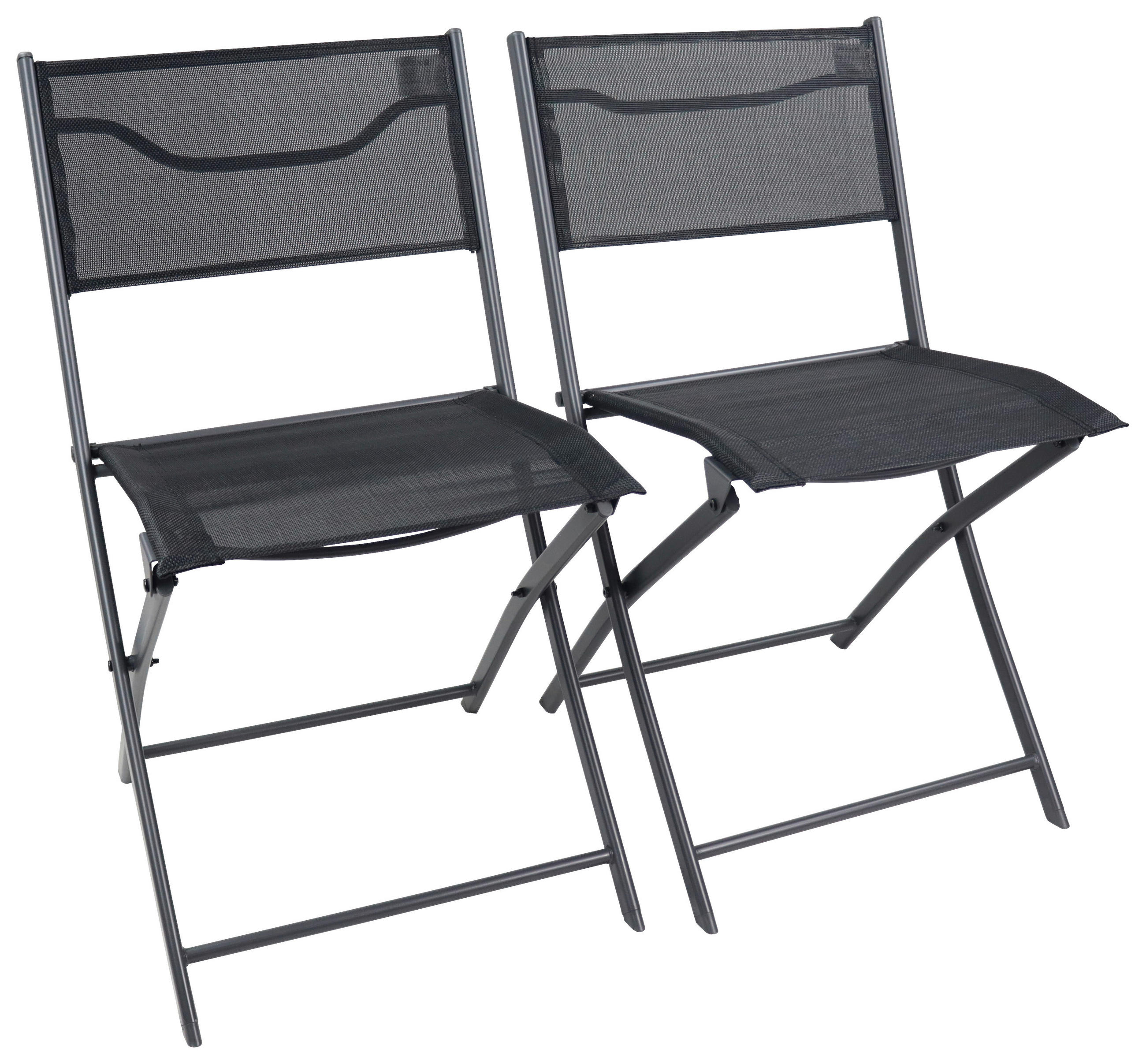 Gartenstuhl-Set Klappbar Sumila Metall, Textil