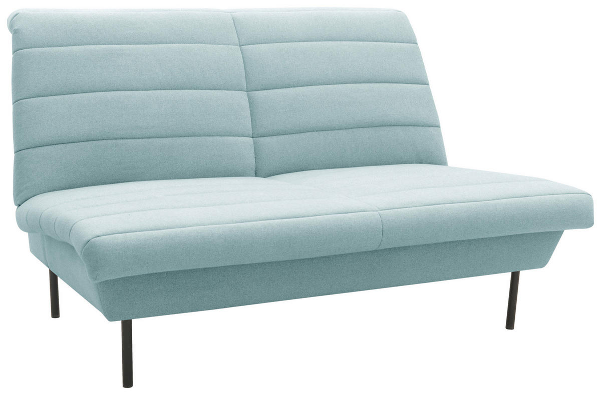 2-SITZER-SOFA in Mintgrau  - Mintgrau/Schwarz, Design, Textil/Metall (145/92/103cm) - LOOKS by W.Joop