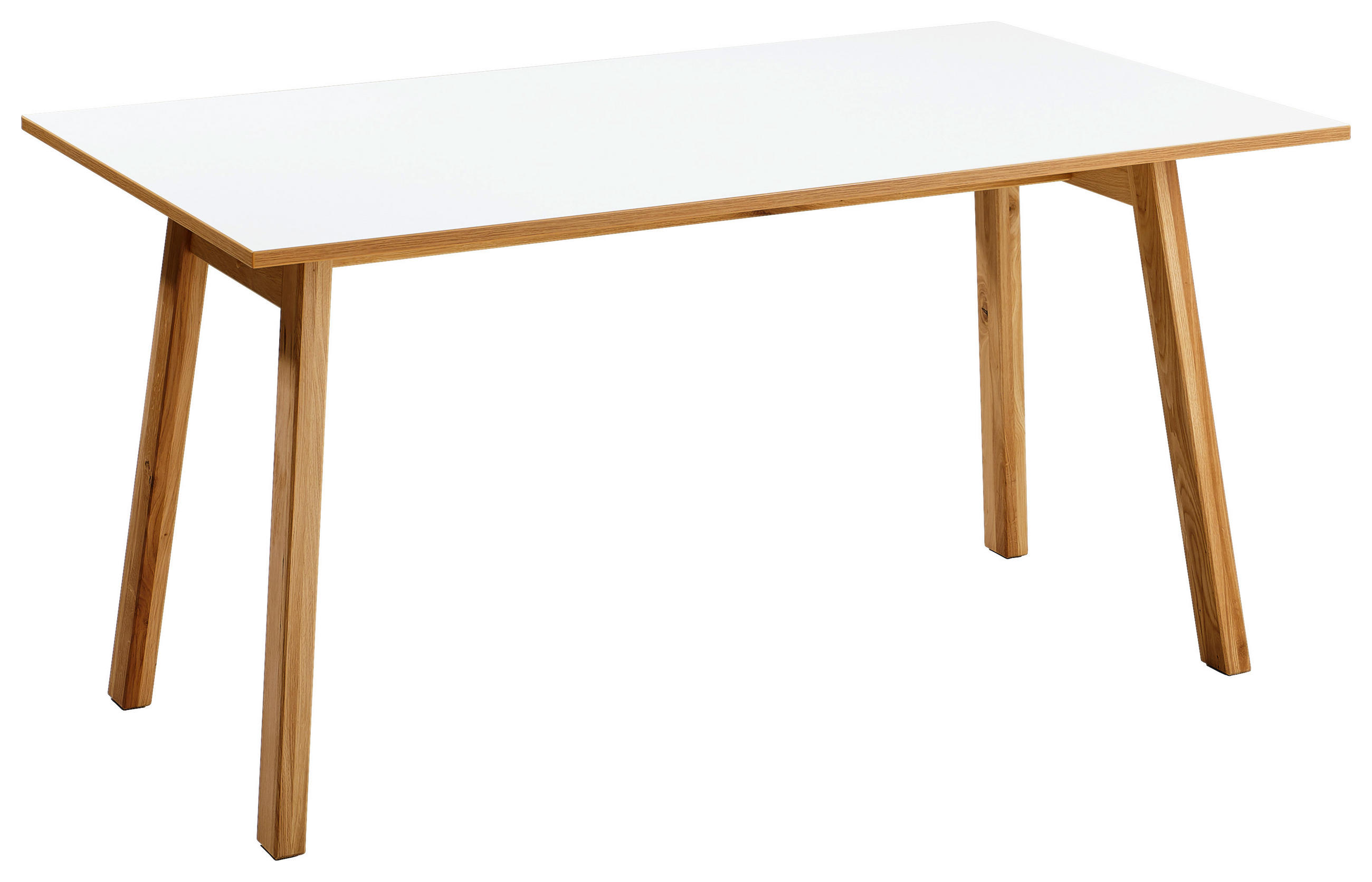 SCHREIBTISCH 137/80/72 cm  in Weiß, Eichefarben  - Eichefarben/Weiß, KONVENTIONELL, Holz/Holzwerkstoff (137/80/72cm) - Livetastic