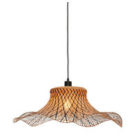 HÄNGLAMPA GOOD&MOJO  50/50/15 cm  - svart/naturfärgad, Trend (50/50/15cm) - Good & Mojo
