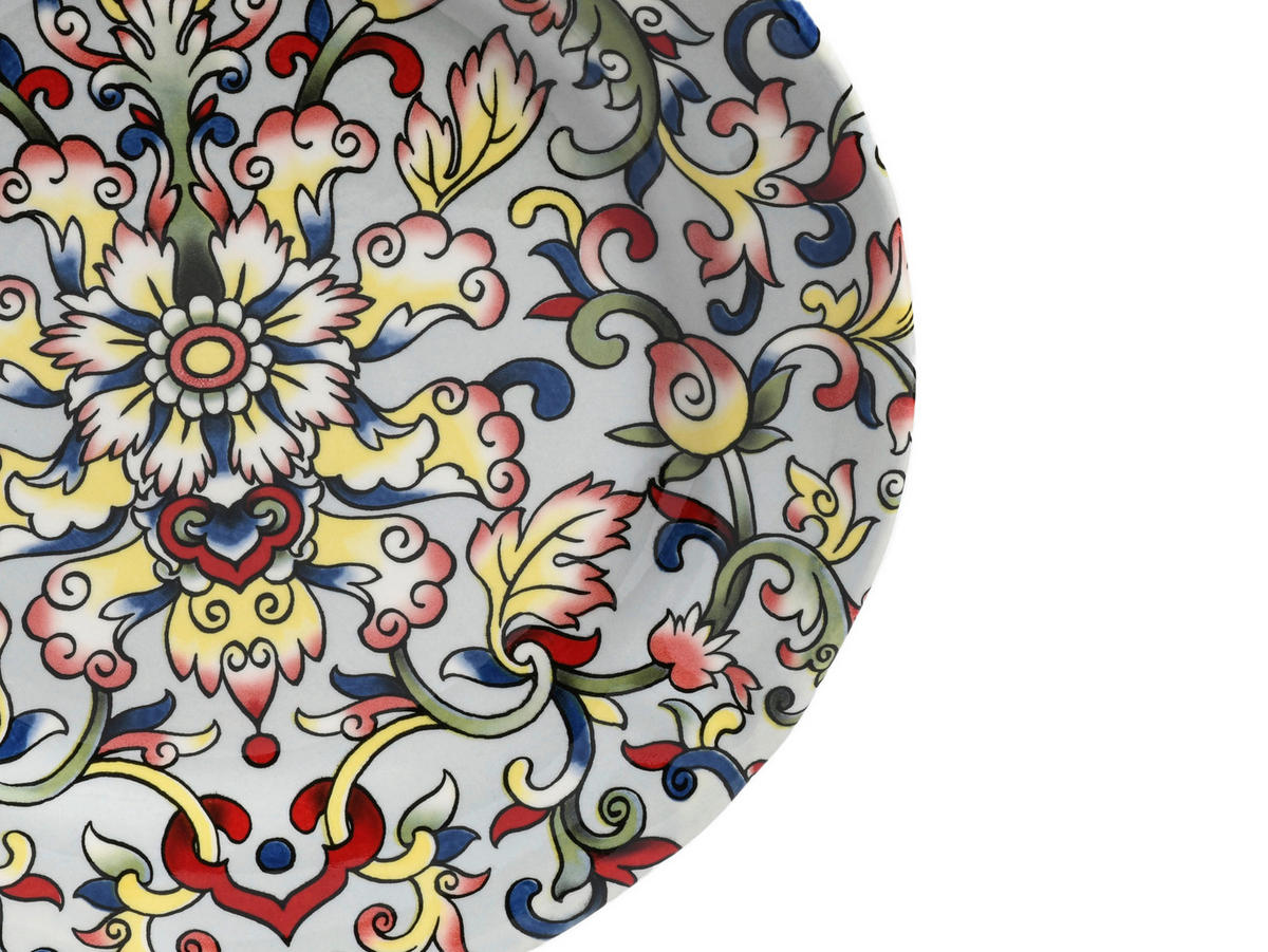 TAFELSERVICE Multicolor Arabesque Rot 18-teilig  - Multicolor, Basics, Keramik (31/30/32cm) - Creatable
