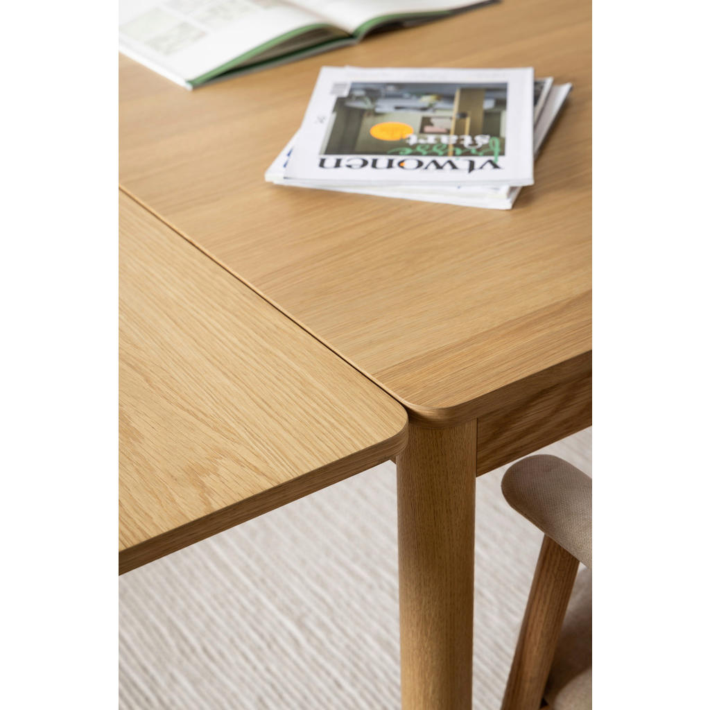 Thumbnail - Mid.you Esstisch, Eiche, Holzwerkstoff, rechteckig, rund, 200x75x100 cm, ausziehbar, Esszimmer, Tische, Esstische, Essti...