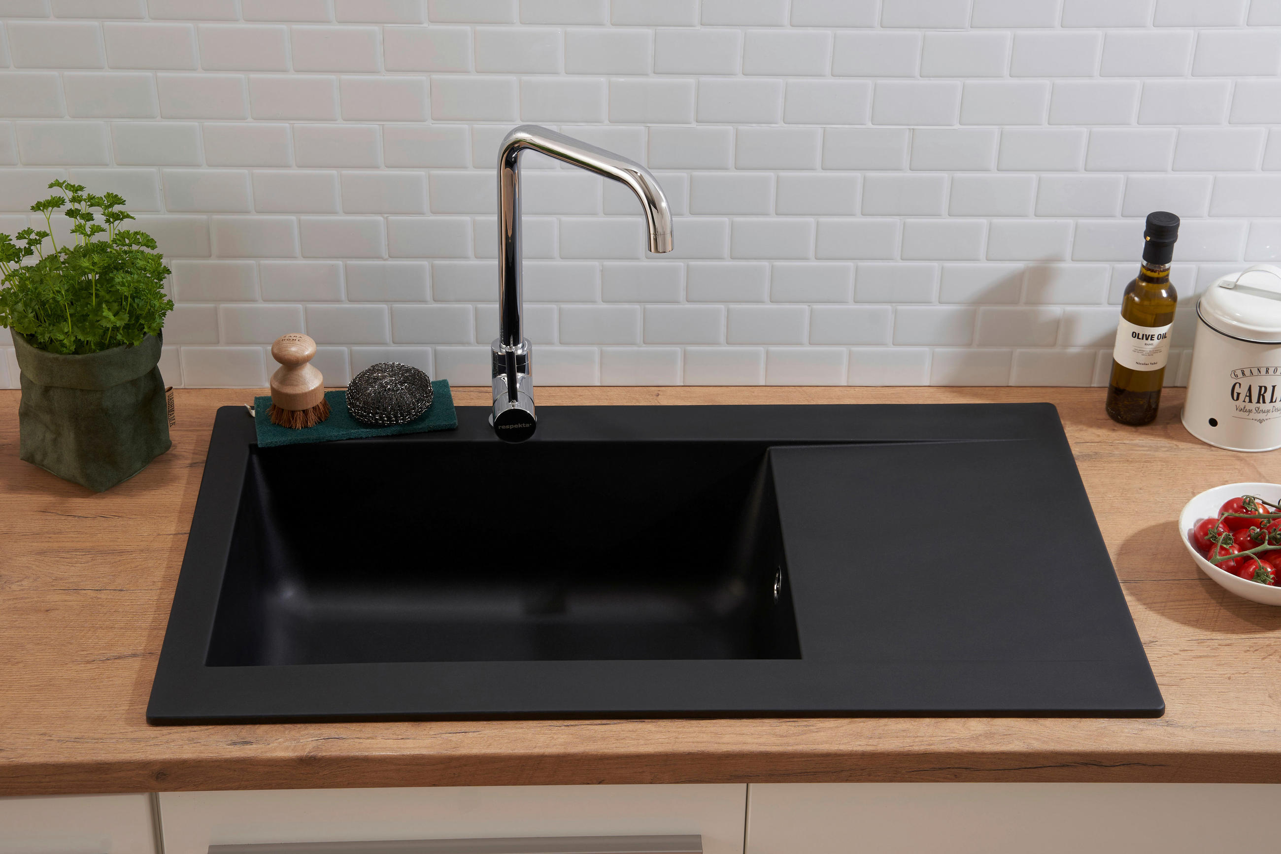 DISKHO 1712DENVER86X50S  - svart, Trend, glas/plast (86/20/50cm) - Respekta