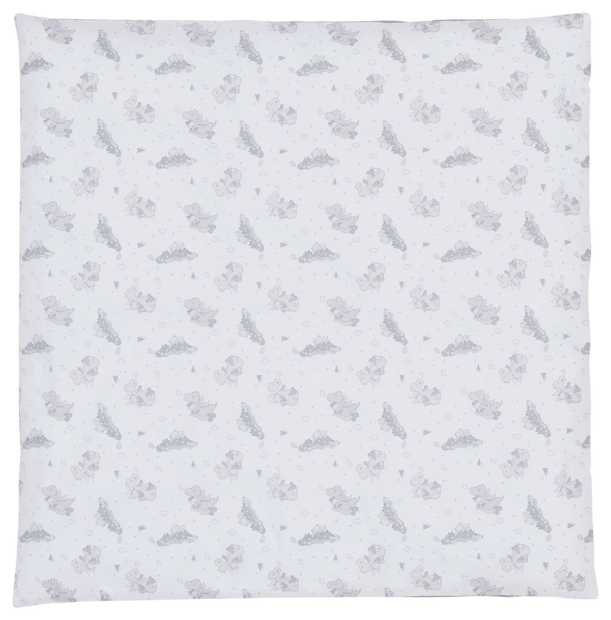 BABYBETTWÄSCHE 80/80 cm  - Weiß/Grau, Basics, Textil (80/80cm) - Patinio