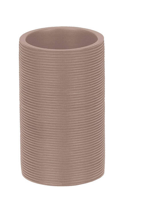 ZAHNPUTZBECHER  - Braun, Basics, Kunststoff (6,6/11cm) - Kleine Wolke