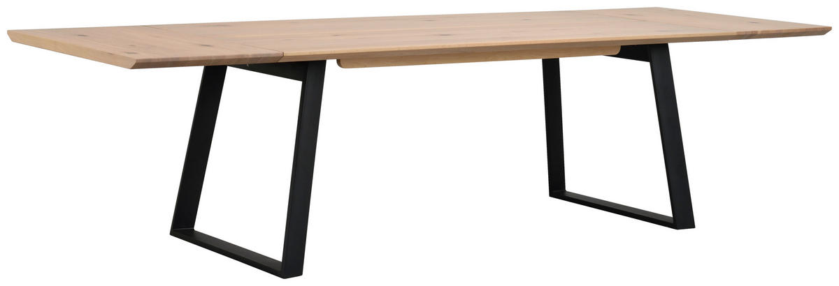 MATBORD i trä, metall 210/95/75 cm   - vit/svart, Design, metall/trä (210/95/75cm) - Rowico