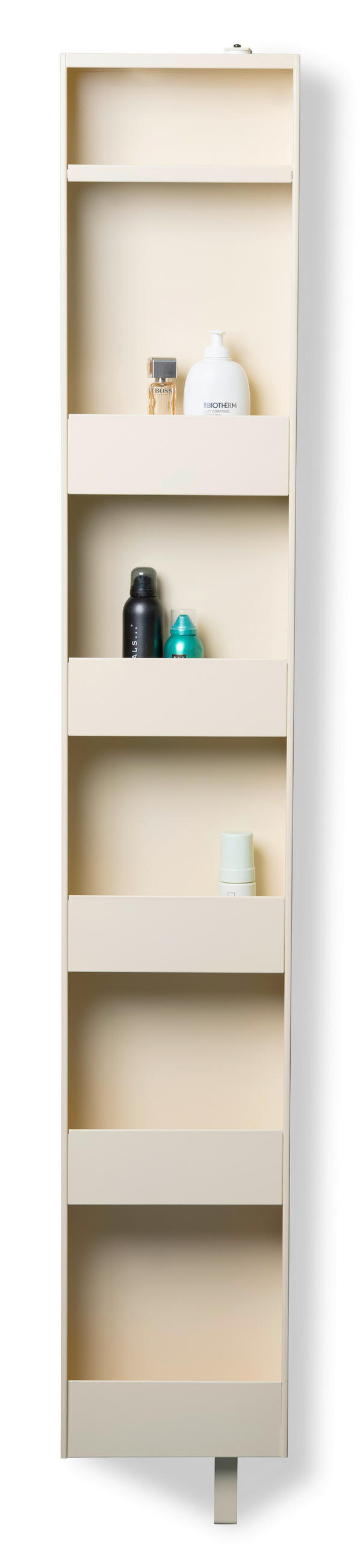 SCHUHSCHRANK Creme  - Creme, Design, Glas/Metall (29/175/12cm) - Xora