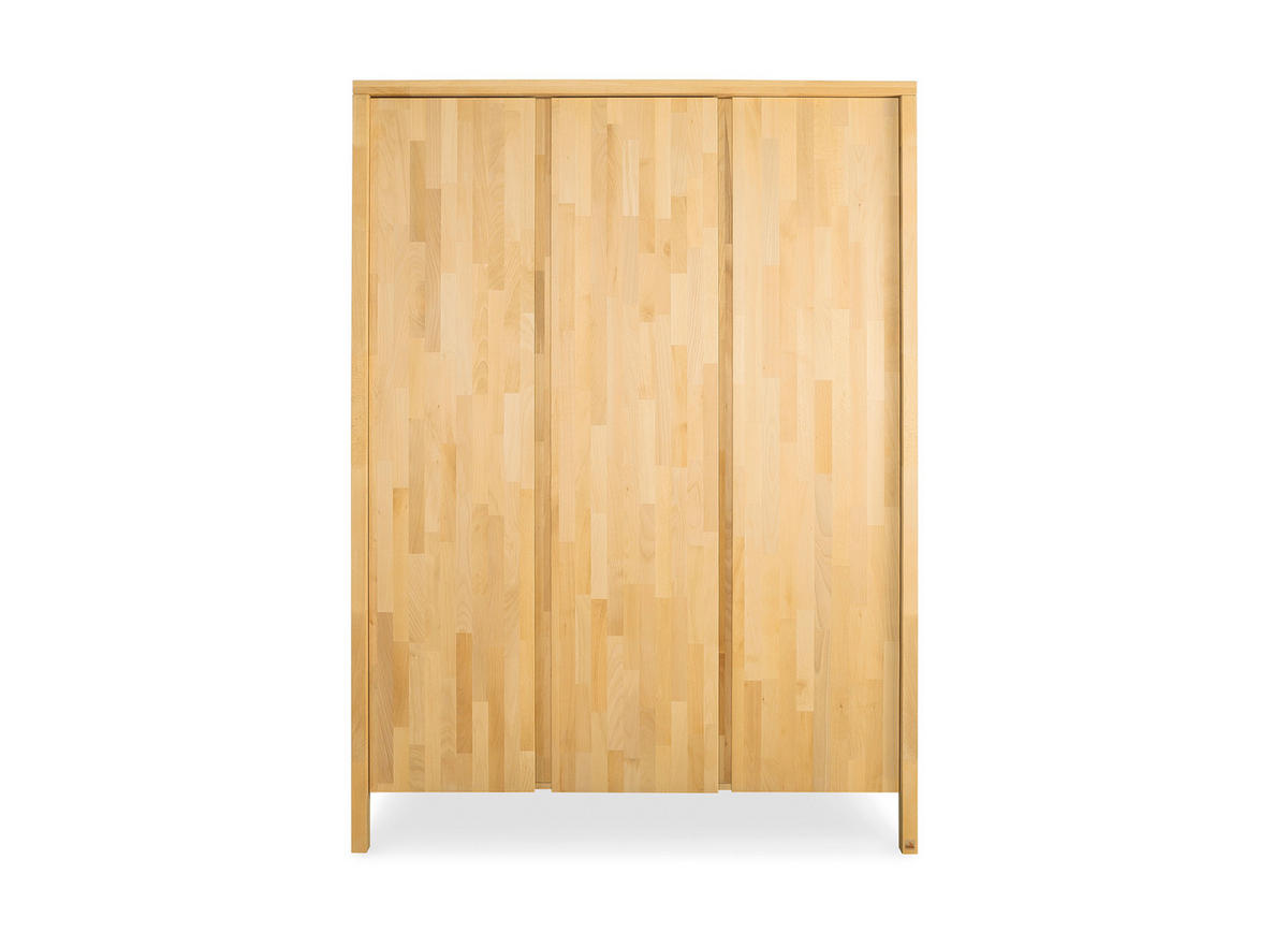 BABYKLEIDERSCHRANK ENNO  - Buchefarben, Natur, Holz (140/194/52cm) - Pinolino