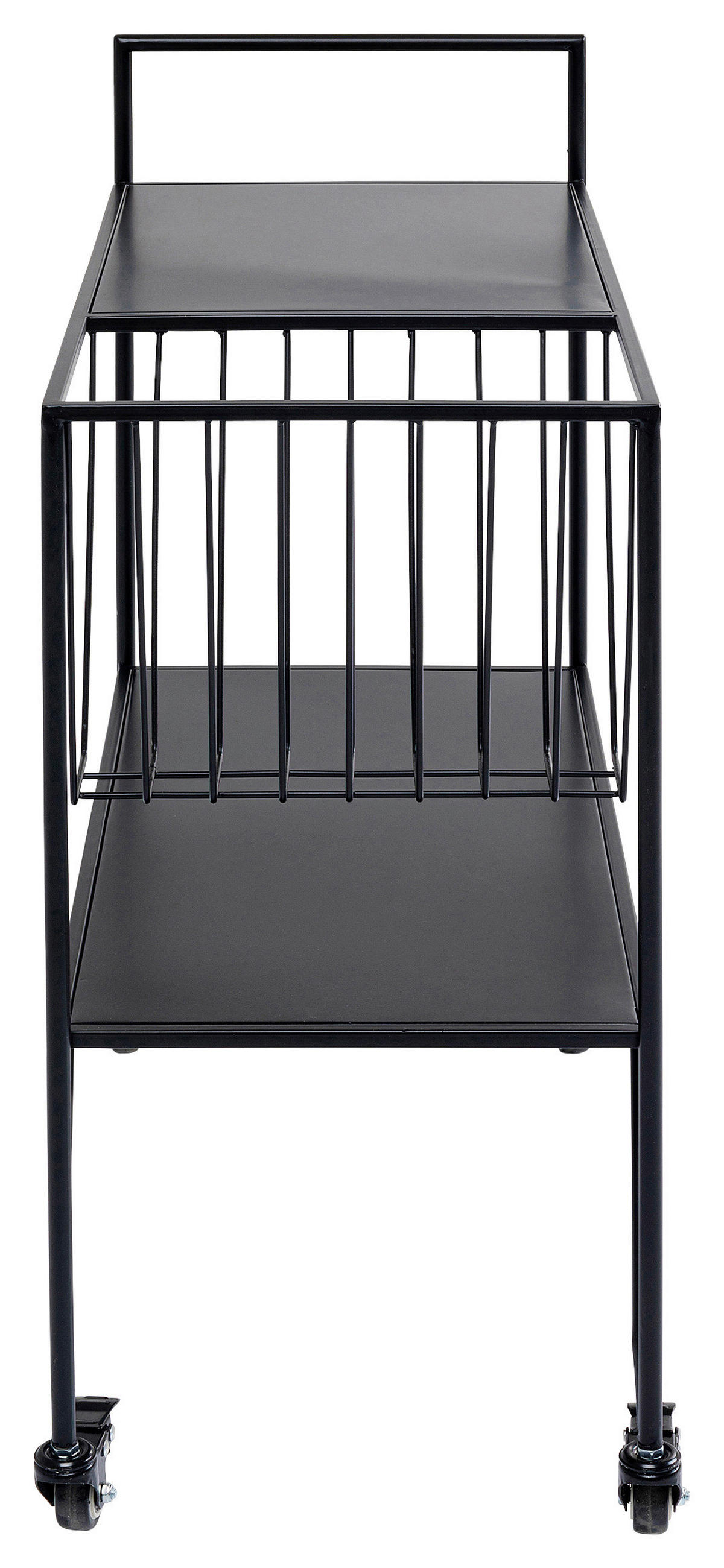 SERVIERWAGEN Schwarz  - Schwarz, Design, Kunststoff/Metall (68/33/75cm) - Kare-Design