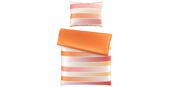 WENDEBETTWÄSCHE Satin 140/200 cm  - Terracotta, Design, Textil (140/200cm) - Novel