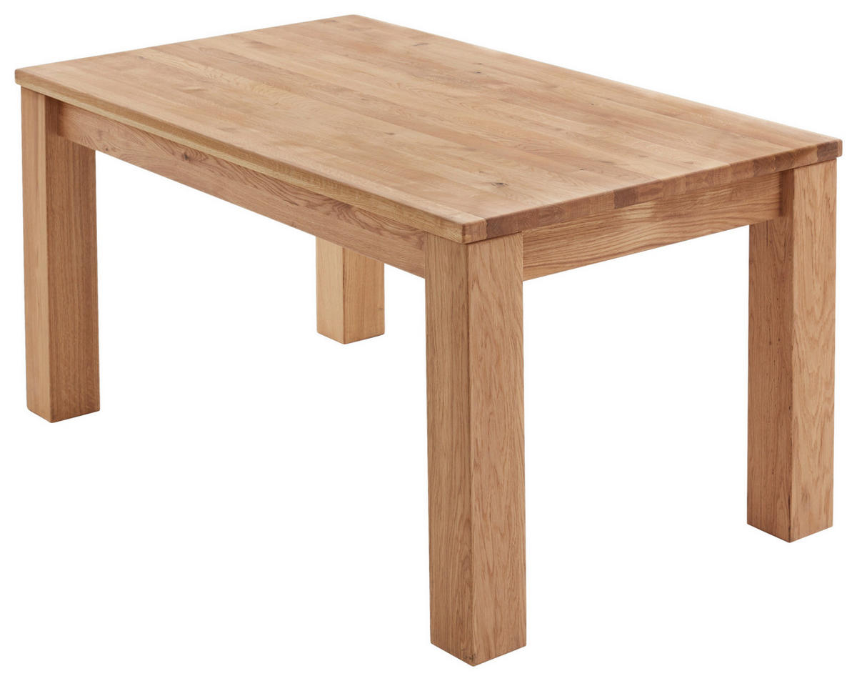 STOL NA IZVLAČENJE  boje hrasta  drvo      - boje hrasta/boje oplemenjenog čelika, Konvencionalno, drvo (160-230/76/90cm)