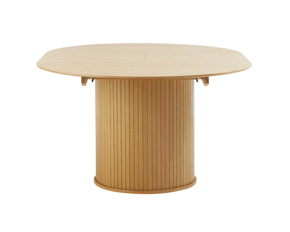 ESSTISCH Eichefarben rund  ausziehbar  - Eichefarben, Trend, Holzwerkstoff (120-167/120/75cm) - home24